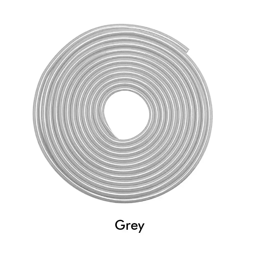 5M Car Door Protector Edge Scratch Auto Door Sealing Strips Transparent Anti-collision Protection PVC Strip for Cars Accessories