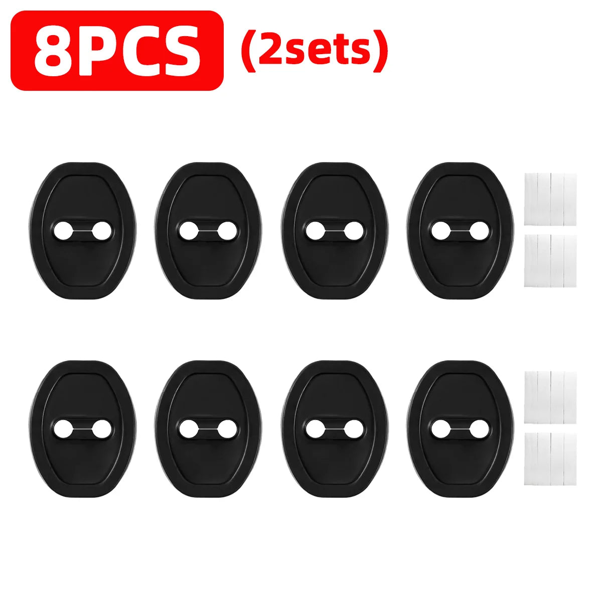 PINMOAP Silicone Car Door Lock Protective Cover Thickened Anti Collision Adhesive Car Door Lock Buffer Shock Absorber Cover