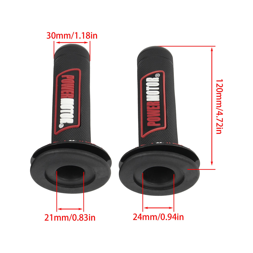 Motorcycle Motorbike 24 22mm Handle Grips Universal Handlebar Rubber Gel Hand Grip Brake Motocross Dirt Pit Bike