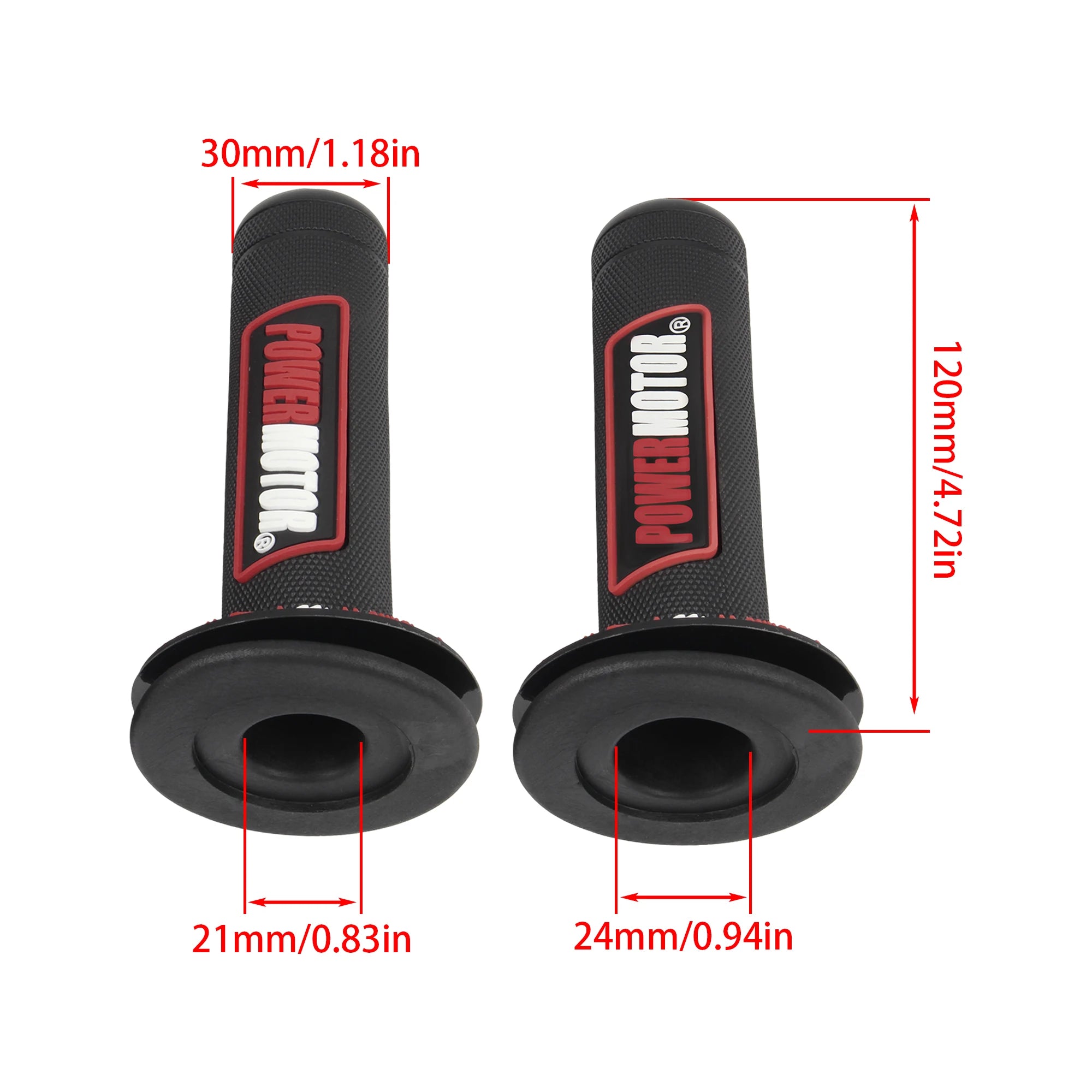 Motorcycle Motorbike 24 22mm Handle Grips Universal Handlebar Rubber Gel Hand Grip Brake Motocross Dirt Pit Bike