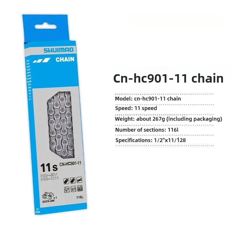 6/7/8/9/10/11 Speed Bicycle Chain 10v 11v 12v 116/126L MTB Mountain Bike Original Chains Bicycle Parts
