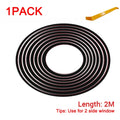 SEAMETAL Car Window Seal Strip V Shape Car Side Window Sealing Strip Rubber Seal Filler Noise Insulation Weatherstrip Sealant