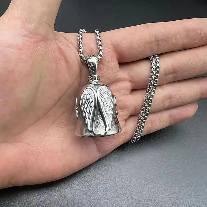 Riding Bell Angel Guardian Biker Riding Bell Portable Motorcycle Accessories For Biker Riders Motorcycle Bicycle Gift