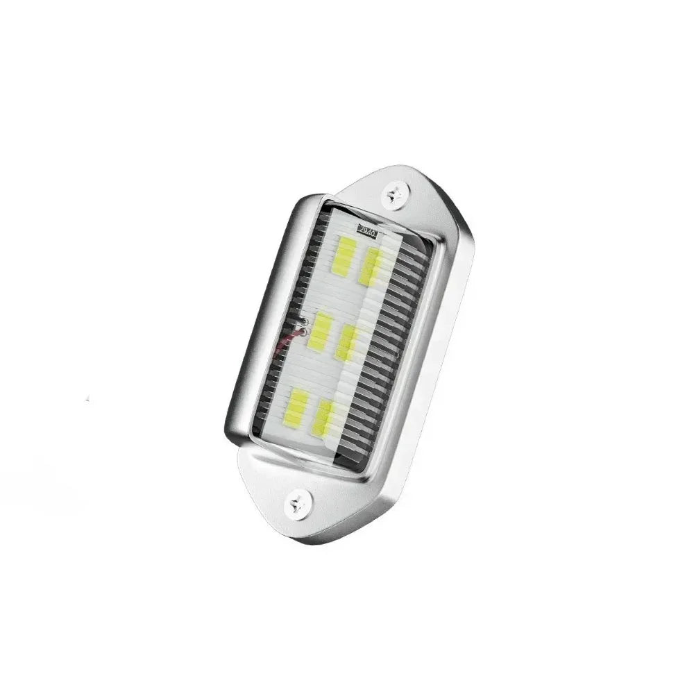 1/2/4PCS 6 LED Car License Number Plate Light For SUV Truck Trailer Van Tag Step Lamp White Bulbs Car Products License