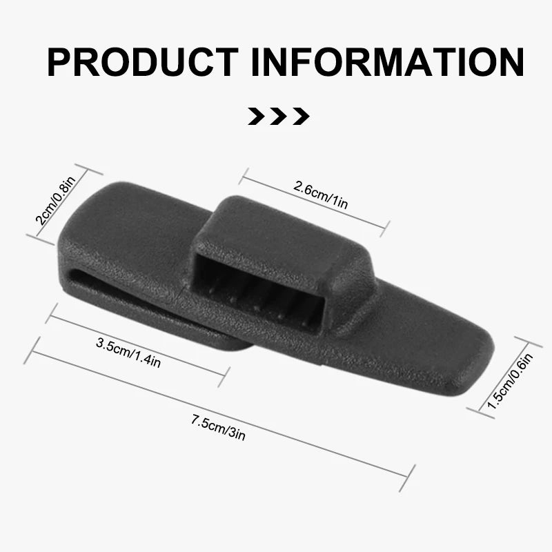 SEAMETAL 2pcs Car Seat Belt Holder Clip ABS Safety Belt Clip Prevent Falling Universal Seat Belt Accessories Stay in Position
