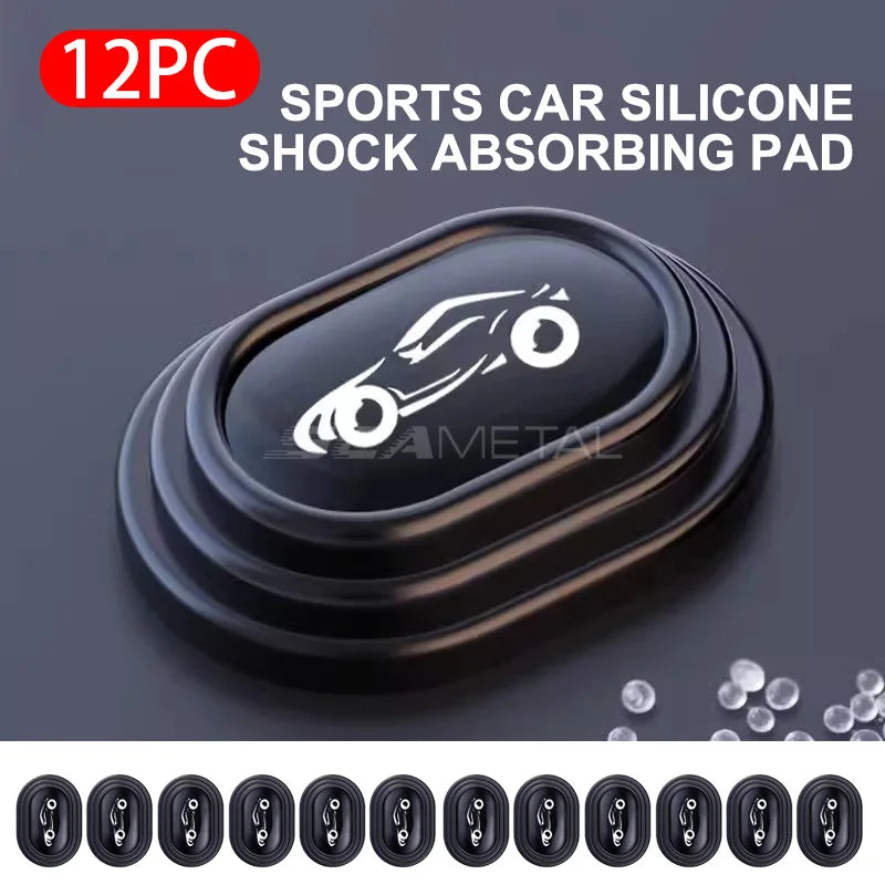 SEAMETAL 12Pcs Upgraded Car Door Gap Cushion Hood Bumper Shock Absorber Reduce Noise Door Protection Pad Universal for Sedan Suv