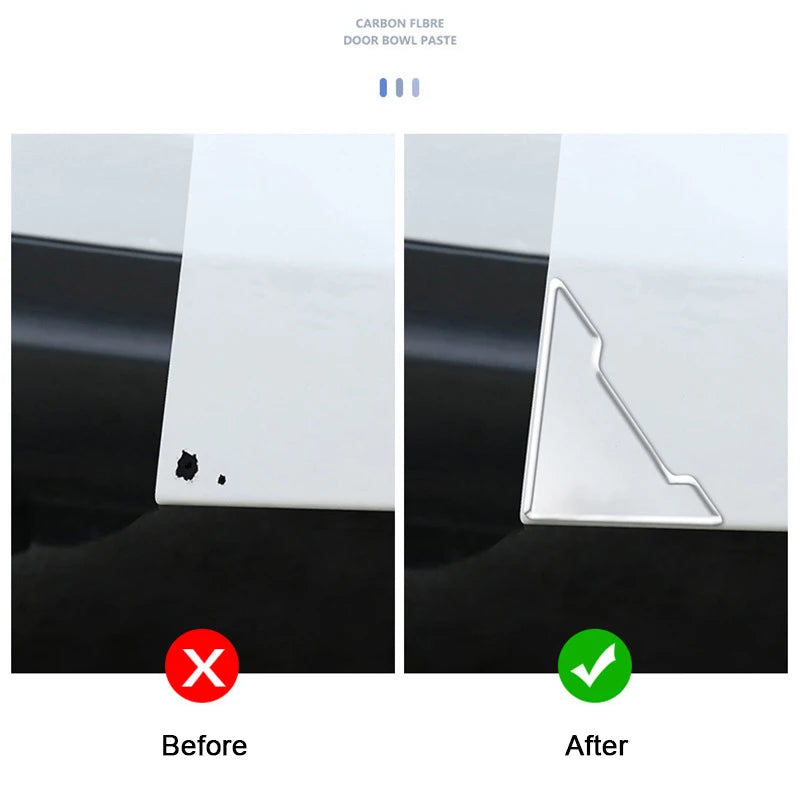 4PC Universal Car Door Corner Anti-collision Covers Transparent Silicone Protector Anti-Scratch Stickers Door Protection Cover