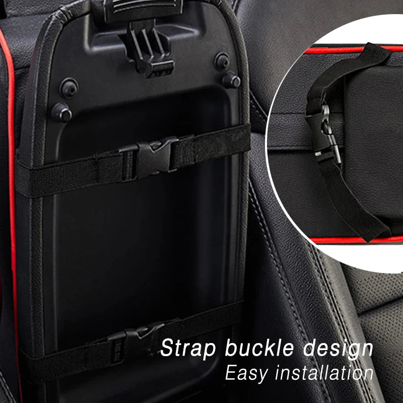 Car Armrest Pad Leather Auto Central Console Protection Cushion Thicken Memory Foam Auto Armrests Storage Box with Pocket