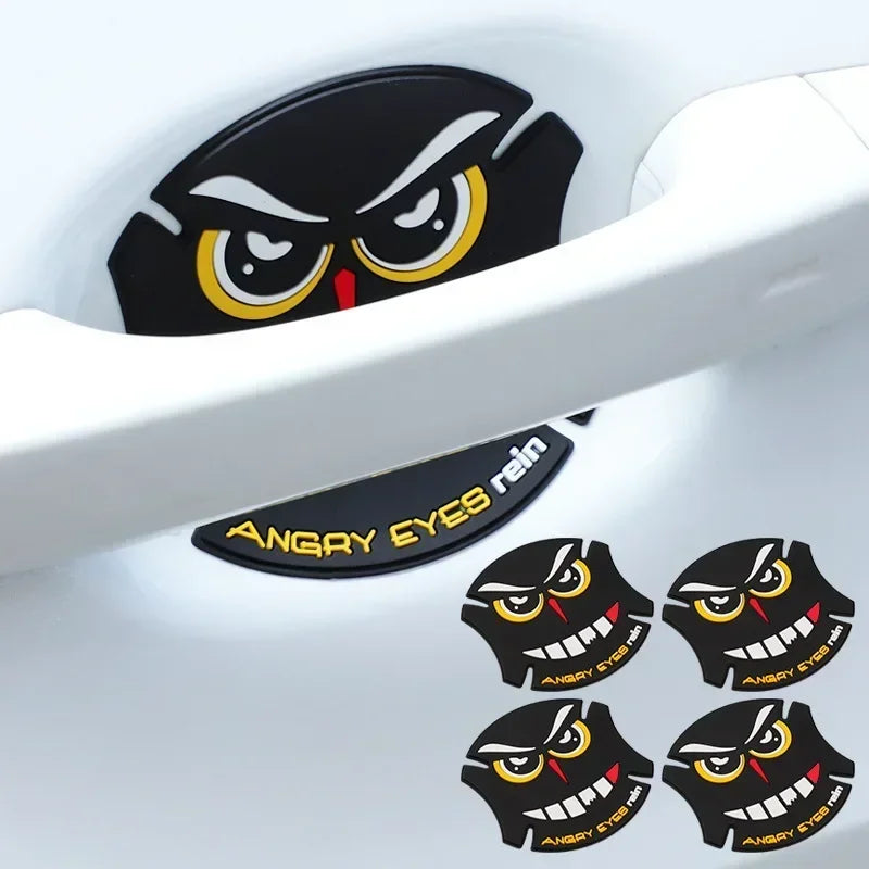 Car Door Bowl Stickers Rearview Mirror Rain Eyebrow Car Door Handle Reflective Sticker Universal Anti Scratch Protective Strip