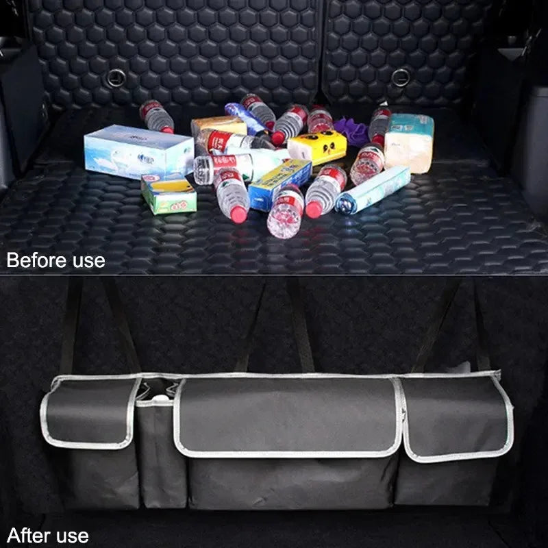 Car Trunk Organizer Backseat Storage Bag High Capacity Multi-use Oxford Car Seat Back Organizers Automobile Interior