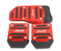 Automotive universal pedal cover acceleration brake anti slip tool upgraded red silver gray blue foot pads interior accessories