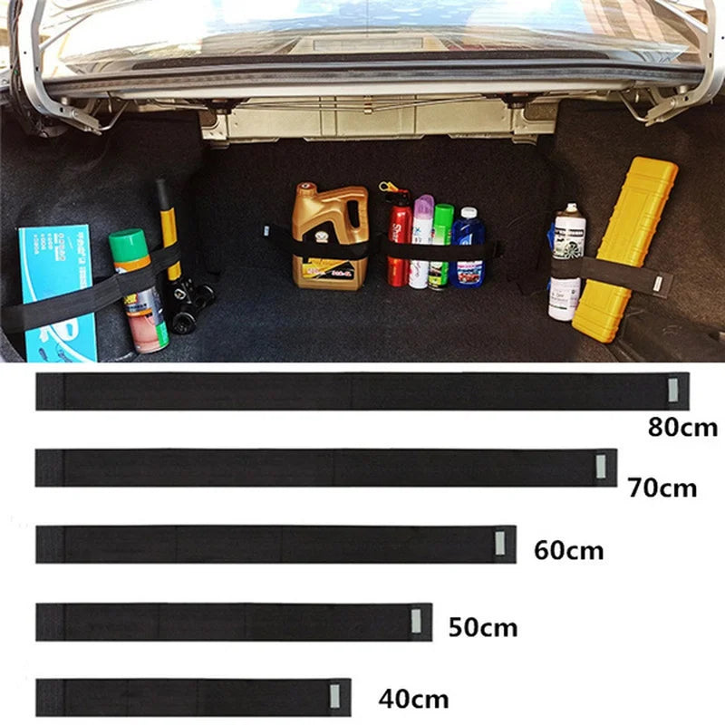 Car Trunk Organizer Fire Extinguisher Fixing Belt Automobile Elastic Fixing Belt Storage Bag Tapes