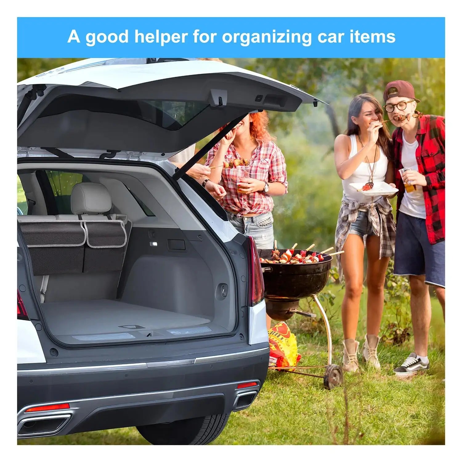 High Capacity Car Trunk Organizer Oxford Backseat Storage Bag Multi-use Automobile Interior Seat Back Organizers
