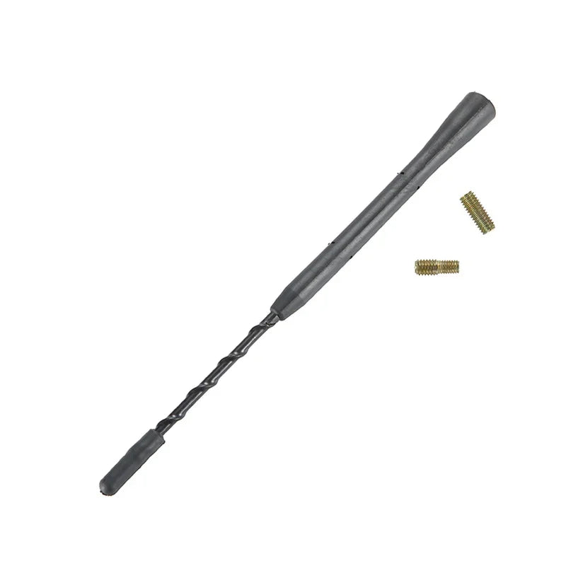 9/11/16 Inch Universal Car Anti-noise Flexible Roof Mast Whip Stereo Radio FM/AM Signal Aerial Amplified Antenna With Two Screws
