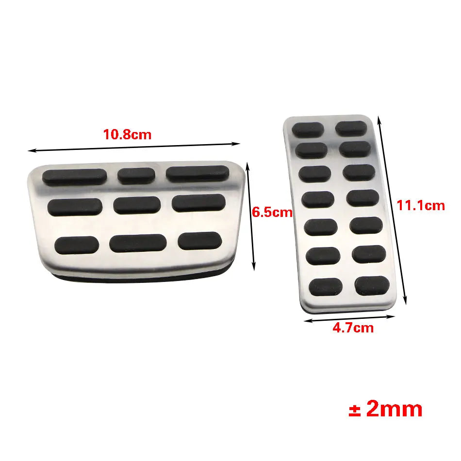 Car Pedals Gas Accelerator Brake Clutch Footrest Pedal Cover for Hyundai Ix25 Creta Accent Verna Solaris for Kia Rio Soul K2 KX3