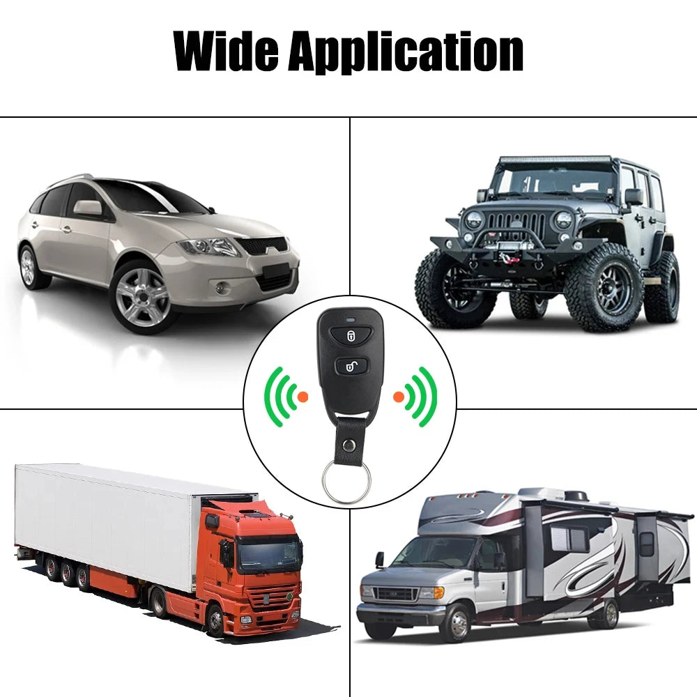 12V universal car keyless entry central locking remote control, wire cutting car rearview mirror folding mirror controller