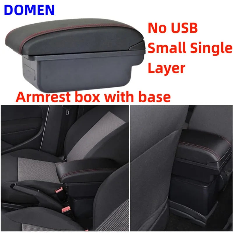 Car Armrest Box for Renault Clio 4 Captur Clio 3 III IV with Cup Holder Storage USB Ashtray Accessory
