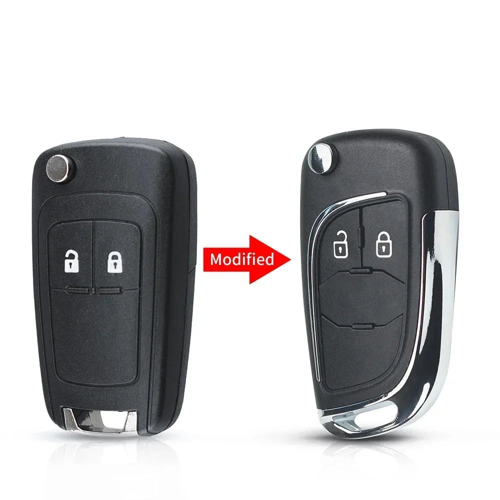 KEYYOU For Chevrolet Cruze for OPEL Insignia Astra Zafira Mokka Agila Corsa Meriva Signum Tigra Mando Modified Car Key no logo