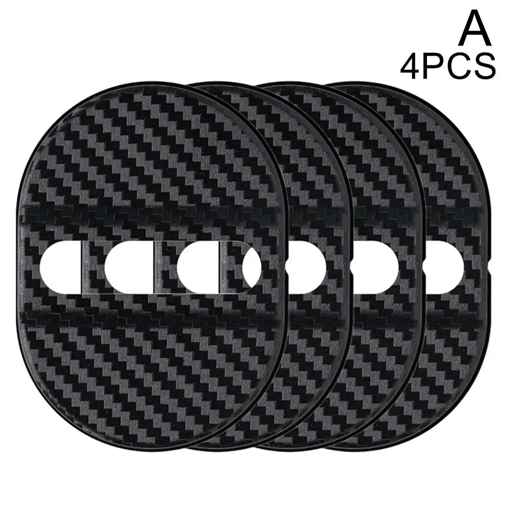 Universal Car Door Lock Protective Cover 4PCS Self-adhesive Car Decorative Accessories Car Door Lock Anti Rust Sleeve