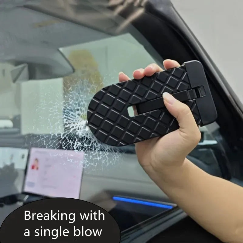 Foldable Car Roof Rack Step Car Door Step Universal Latch Hook Auxiliary Walking Car Foot Pedal Aluminium Alloy Safety Hammer