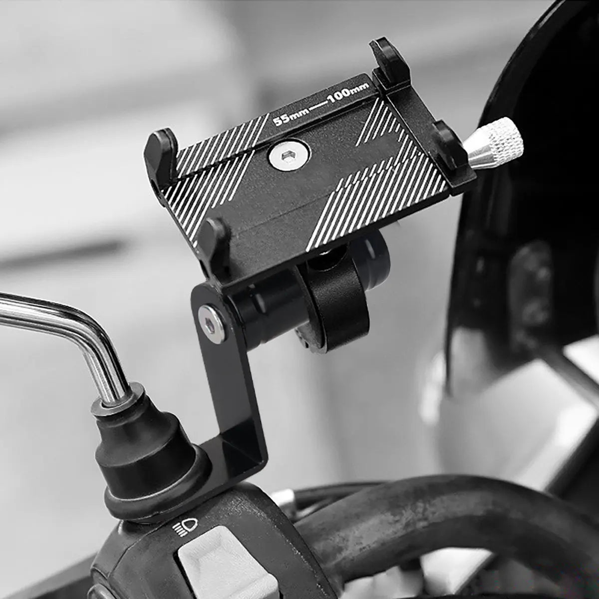 Moto Mirror Expander Bracket Motorcycle Accessories Multifunctional Phone Holder Levers Universal Adapter Holder Clamp Bar Alloy