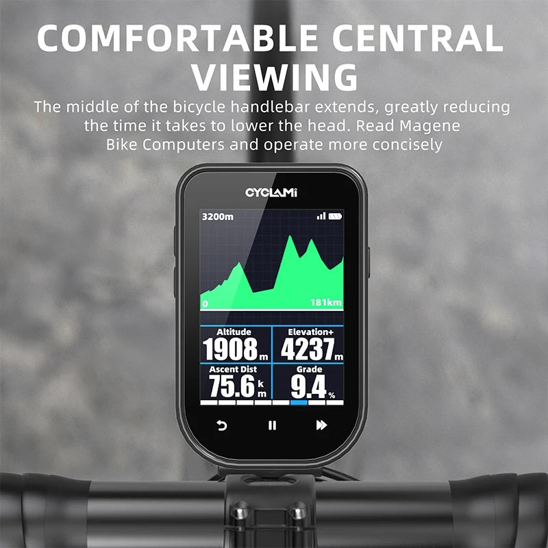 CYCLAMI Extended Out-Front Mount Bike Handlebar Mount for NiteRider Adapter Sports Action Camera Garmin XOSS G+ IGSPORT RAVEMEN