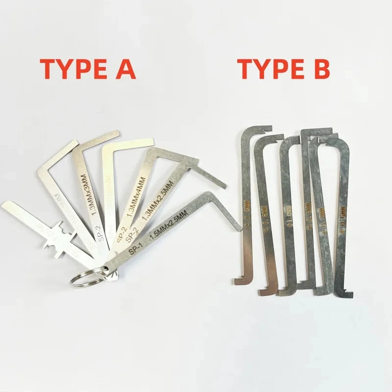 locksmith tool 6/7 pieces / kit replacement turning tool / double head tension wrench tool