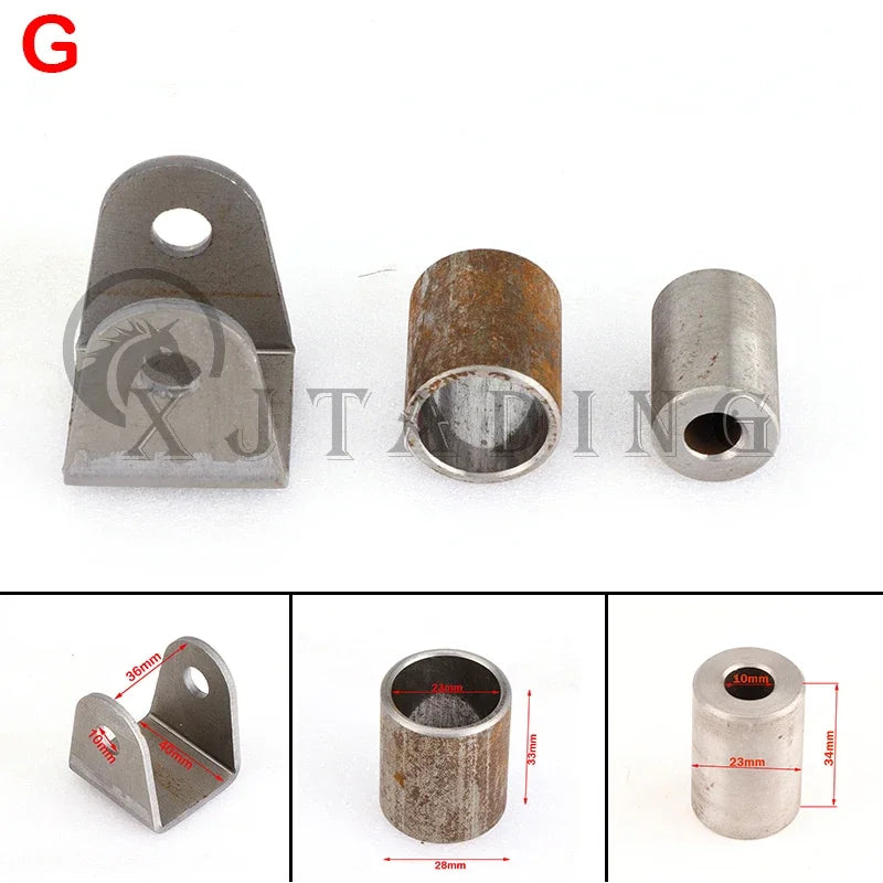 Swing Arm Support Buffer Sleeve With Steel Bushing Hanging Lugs Kit For ATV Go Kart Scooter UTV Buggy Quad Bike Suspension Parts