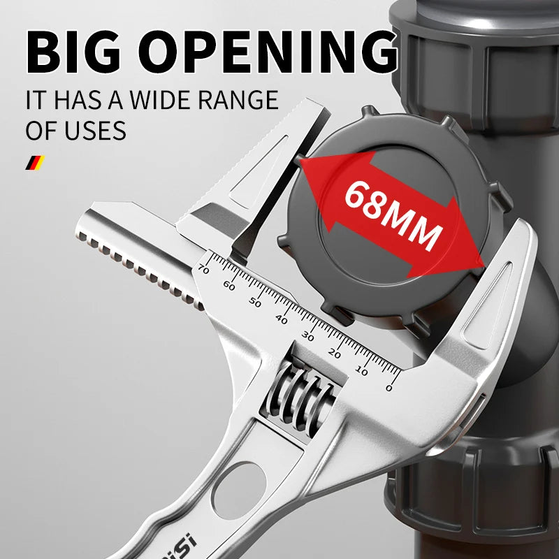 OUDISI multifunctional wrench manual tool bathroom wrench large opening adjustable wrench multifunctional wrench adjustable wren
