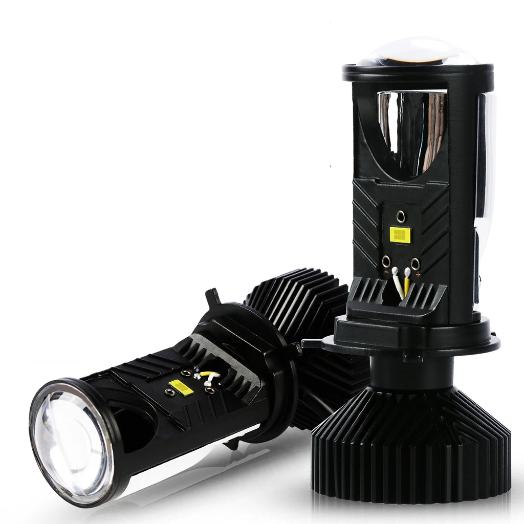 H4 LED Lens Headlight 600000LM 6000K Super Bright Led Headlamp CANBUS High Low Beam Motorcycle Car Lights Dual Projector 12V