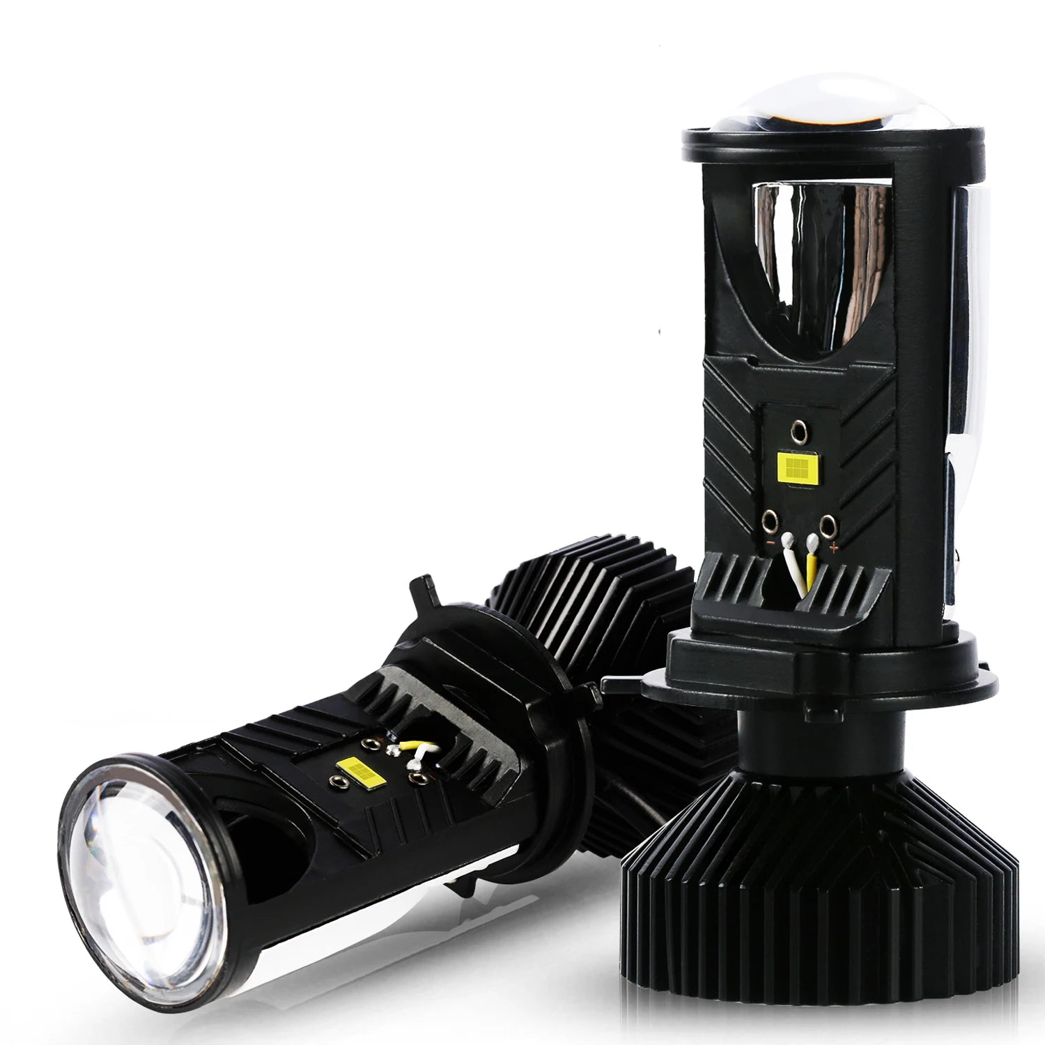 H4 LED Lens Headlight 600000LM 6000K Super Bright Led Headlamp CANBUS High Low Beam Motorcycle Car Lights Dual Projector 12V