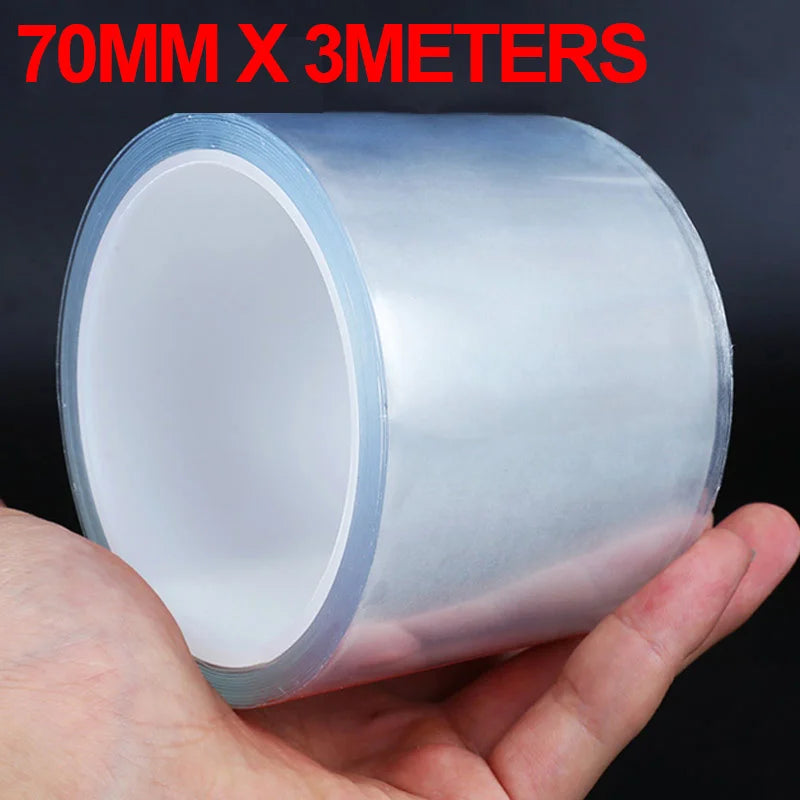 SEAMETAL Car Door Threshold Protective Film Transparent Car Sticker Anti-Scratch Door Edge Protector Universal for Trunk Bumper