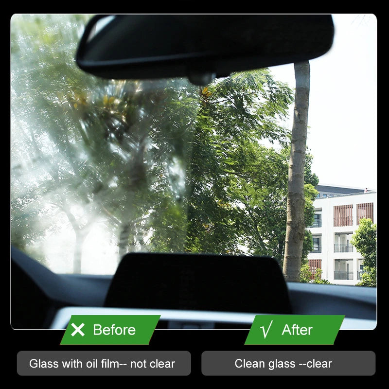 Car Glass Oil Film Remover Water Stains Cleaning Paste Auto Windshield Mirror Hard Spot Cleaner Automobile Glass Dust Agent
