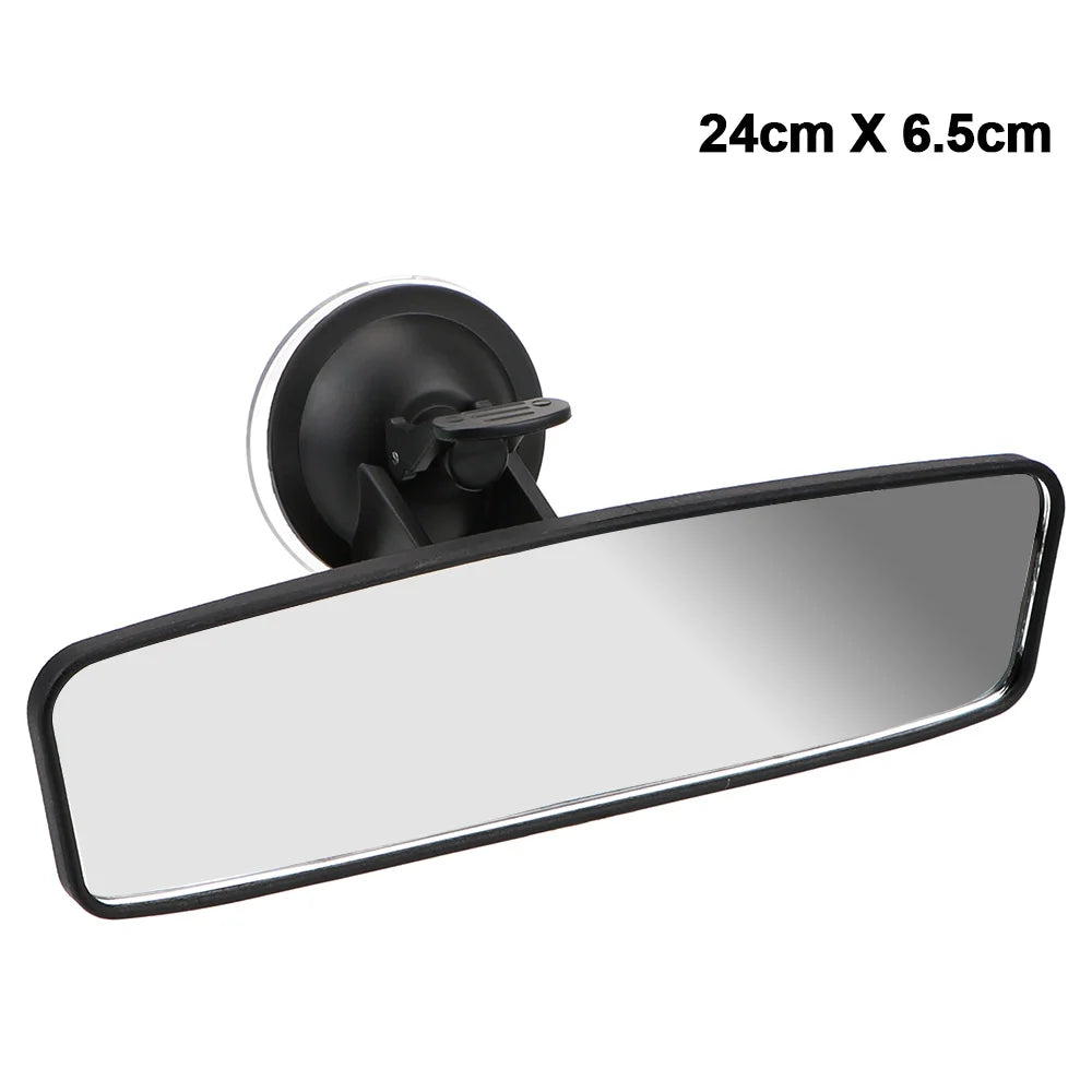 Wide-angle Rearview Mirror Interior Rear View Mirror Universal Car-styling Car Rear Mirror Adjustable Suction Cup 360° Rotates