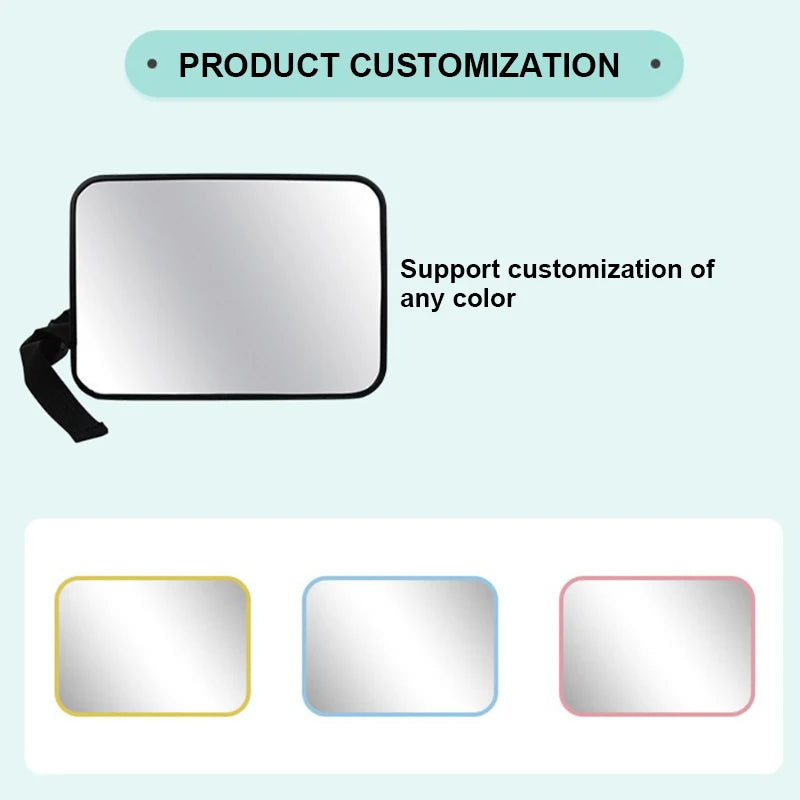 SEAMETAL Car Rear Seat Baby Mirror Adjustable Wide Angle Seat Safety Rearview Observation Mirror Car Baby/Child Interior Mirror
