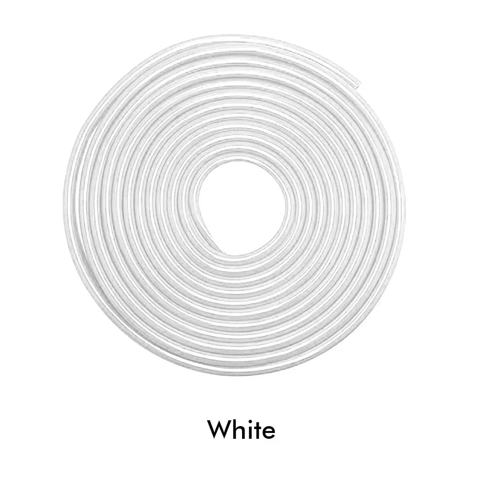 5M Car Door Protector Edge Scratch Auto Door Sealing Strips Transparent Anti-collision Protection PVC Strip for Cars Accessories