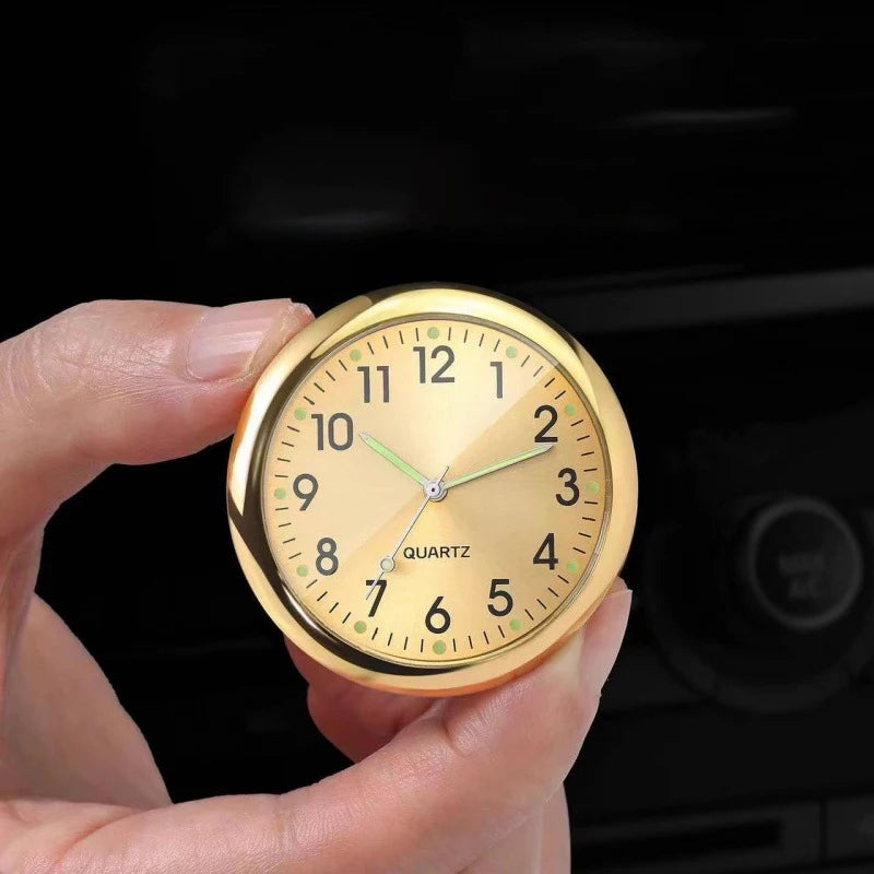 Mini Car Clock Luminous 5 Colors Auto Stick-On Digital Watch Mechanics Quartz Motorcycle Clocks Auto Ornament Car Accessories