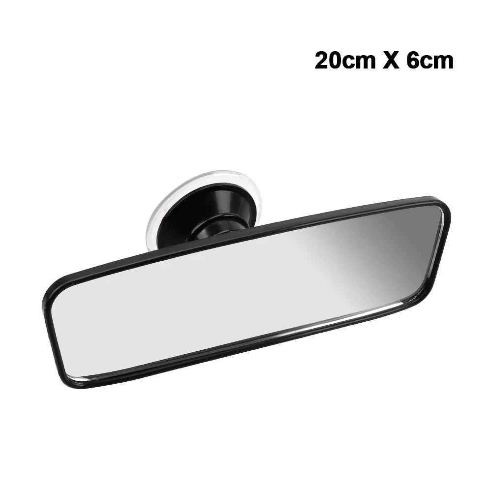 Wide-angle Rearview Mirror Interior Rear View Mirror Universal Car-styling Car Rear Mirror Adjustable Suction Cup 360° Rotates