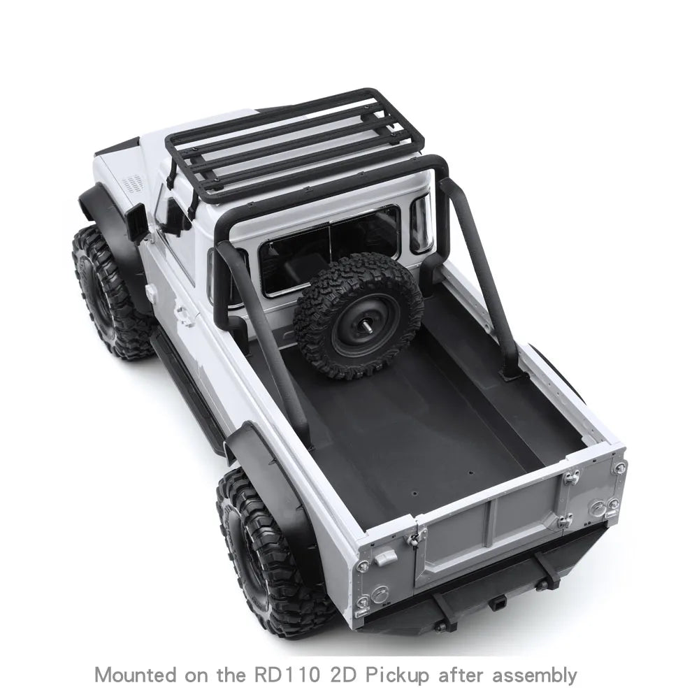 Pickup Truck Luggage Rack for 1/10 RC Crawler Car Traxxas RD110 2Doors Pickup Accessories