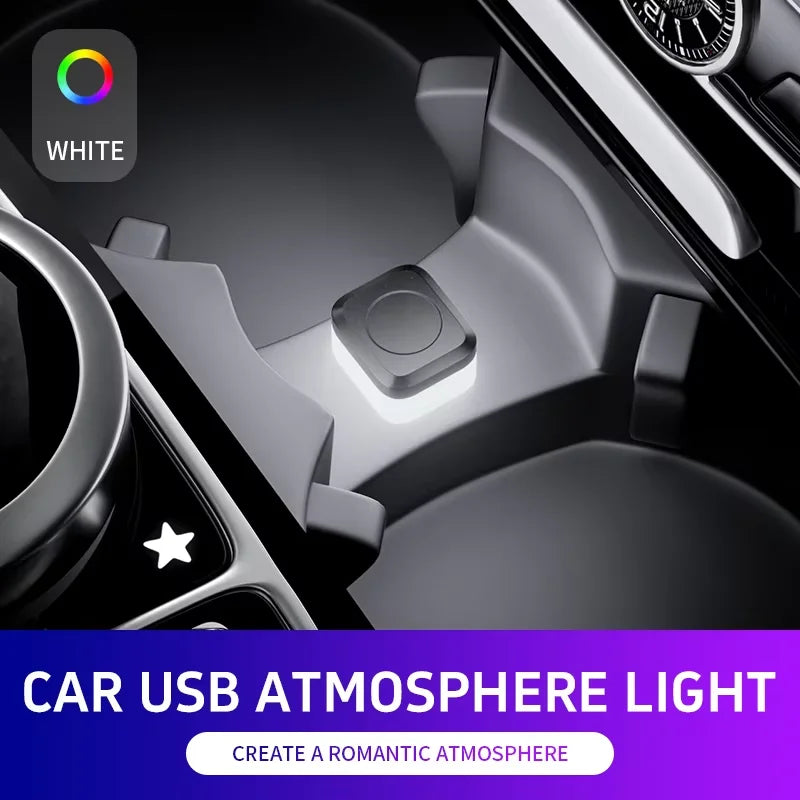 1pc Car USB Led Light mood lamp Plug Play Universal LED interior Atmosphere Light Auto Reading Lamp Decorations Decorative Strip