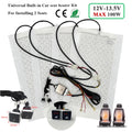 Universal Max 100W  Built-in Car Seat Heater Kit  Fit 2 Seats with 12V Carbon Fiber Heating Pads 3 Levels Control Switch System