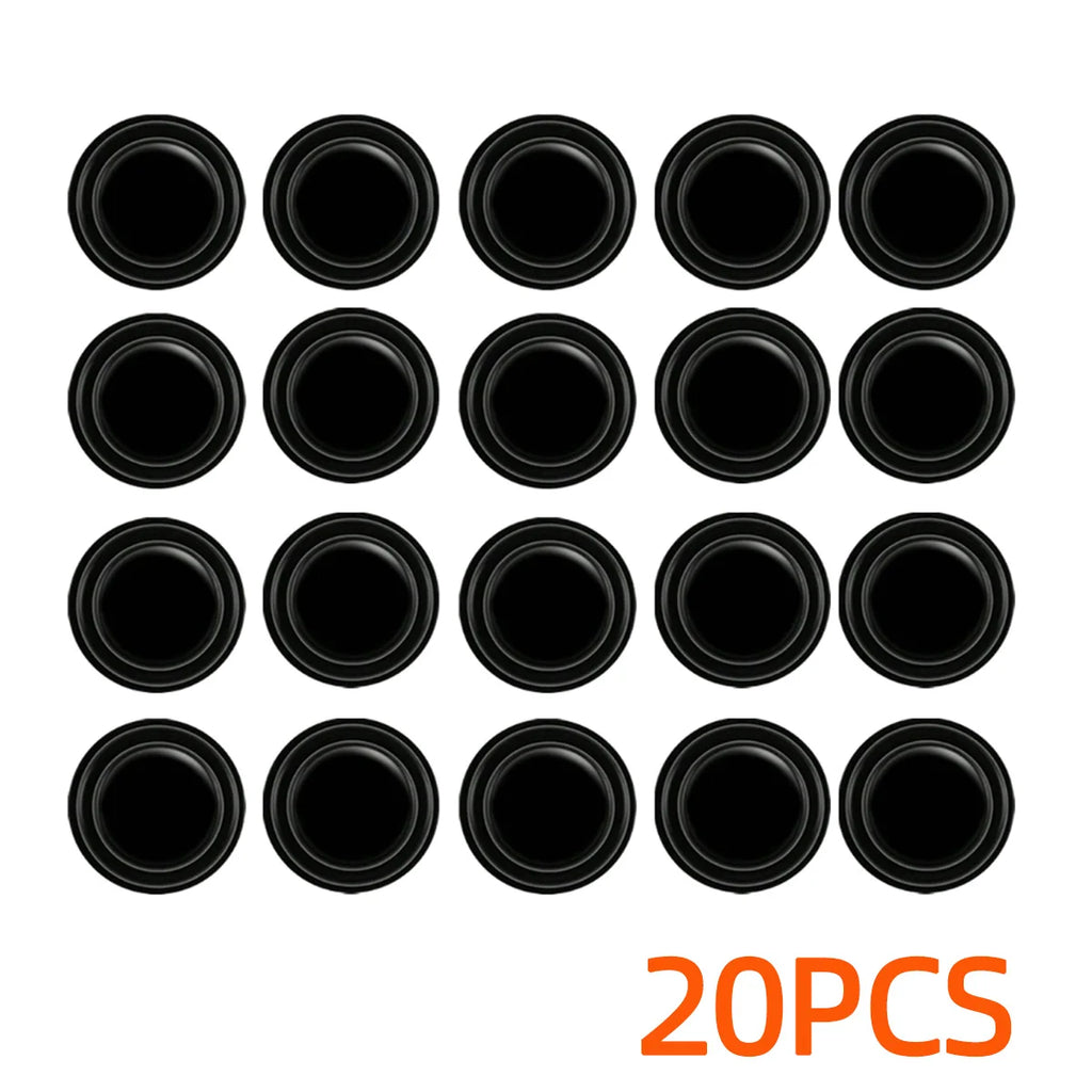 YONGRUN 10/20/30PCS Car Door Crash Pads Black Noise Reducing Self-Adhesive Silicone Pads Trunk Shock-Absorbing Silicone Pads