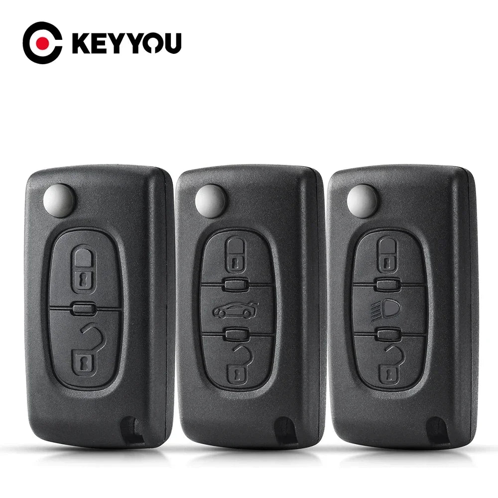 KEYYOU For Peugeot 207 307 308 407 607 807 For Citroen C2 C3 C4 C5 C6 2/3 Buttons Remote Key Shell Case VA2/HU83 CE0523 CE0536
