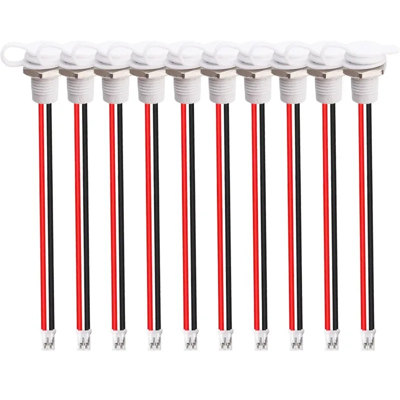 1/20pcs USB Type C Connector Type-C Waterproof with Nut Locking Plate Female TPC Waterproof High Current Fast Charging Jack Port