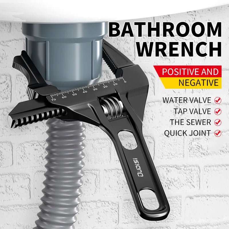 OUDISI multifunctional wrench manual tool bathroom wrench large opening adjustable wrench multifunctional wrench adjustable wren