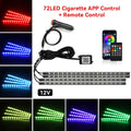 Automotive Ambient Light Foot Interior Modification LED Ambient Light Car USB/Cig Music Atmosphere Decorative Strip Lamp
