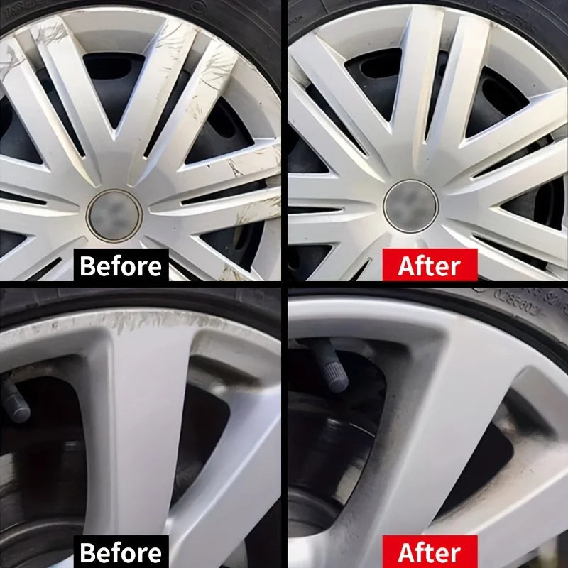 Automobile wheel rim scratch reconditioning paste, tire rim scratch paint repair paste - aluminum alloy wheel hub repair
