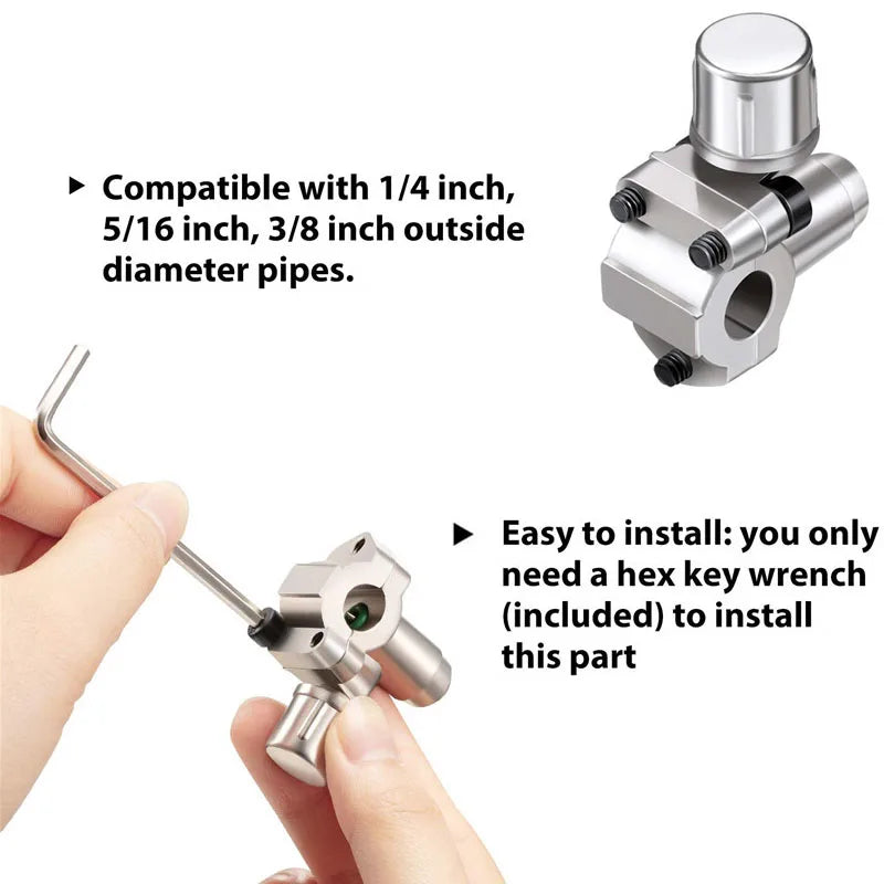 3Sets BPV-31 Bullet Piercing Valve Line Tap Faucet Valve Kit 1.5"x2.5"x3.5" For HVAC AP4502525 BPV31D GPV14 GPV31