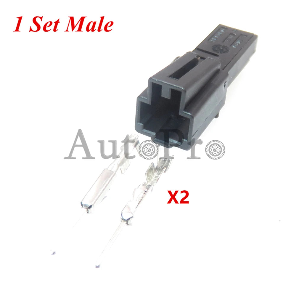 1 Set 2 Hole 4B0971832 4E0972575 1-1534113-1 1534155-1 AC Assembly Car License Plate Lamp Wire Harness Plug With Terminal for VW