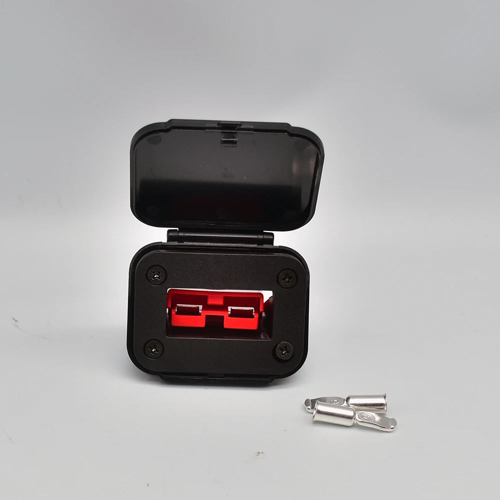 1pcs 50A Cable Connectors Plug For  Plug Connector Flush Mount Bracket Panel Cover For Caravan Camper Boat Truck
